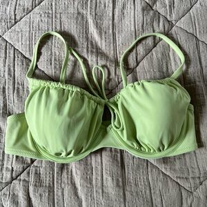 Shade & Shore swimsuit bikini top 36B lime green